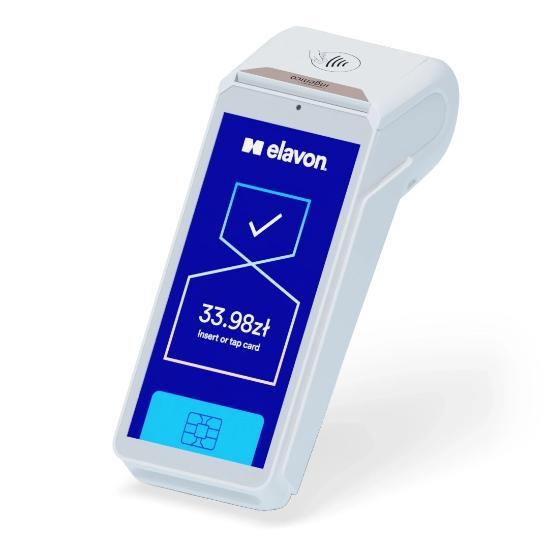 Dx8000 terminal płatniczy z prawej