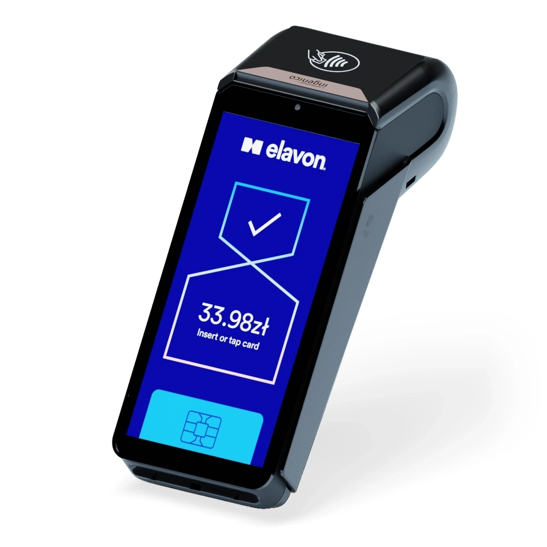 Dx8000 terminal płatniczy z prawej