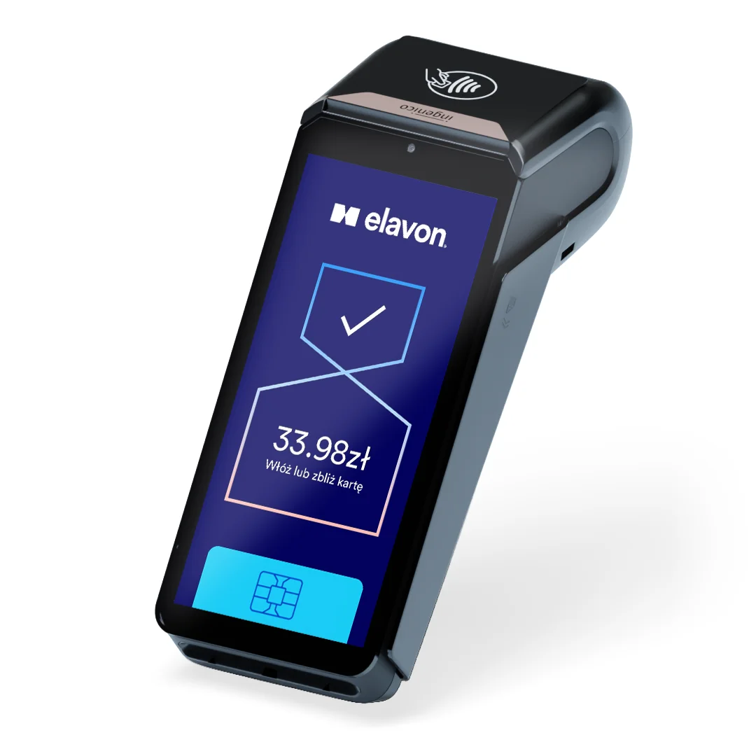 Dx8000 terminal płatniczy z prawej